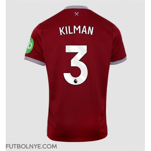 Camiseta West Ham United Max Kilman #3 Primera Equipación 2025-26 manga corta